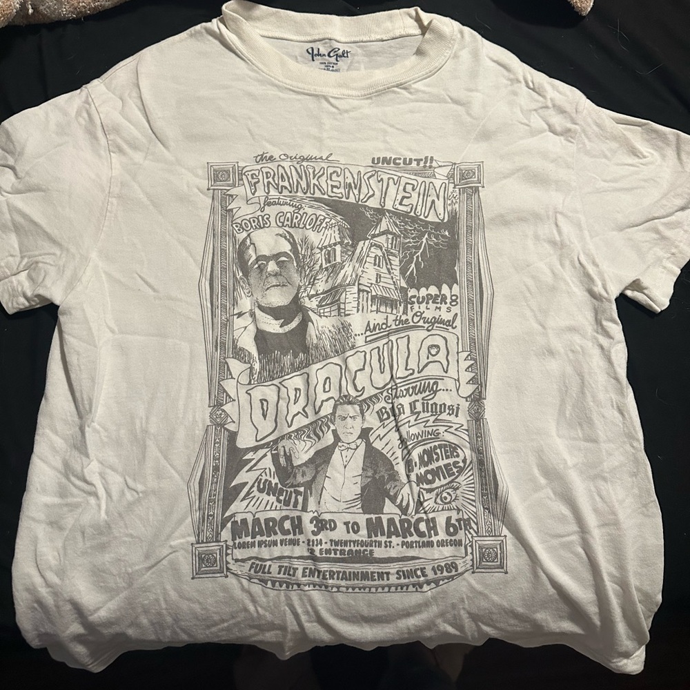 Brandy Melville White Graphic Movie Poster Tee